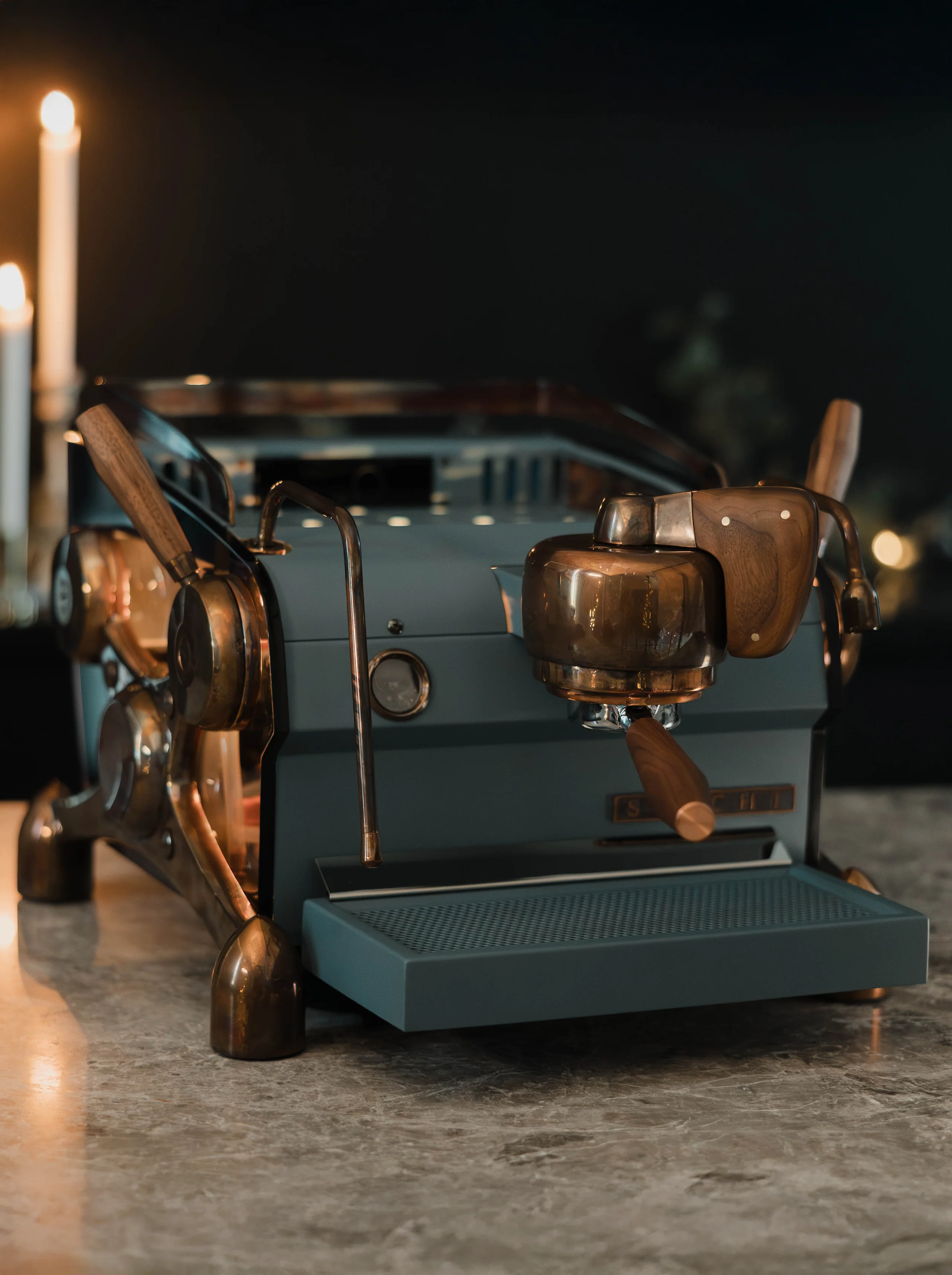 Carollers at Dusk (SLAYER Espresso Single Group) - Specht Christmas, 2023